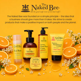 The Naked Bee lotion bottle with jasmine flowers
