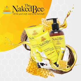 The Naked Bee lotion bottle with packaging
