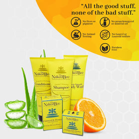 The Naked Bee lotion texture on hand