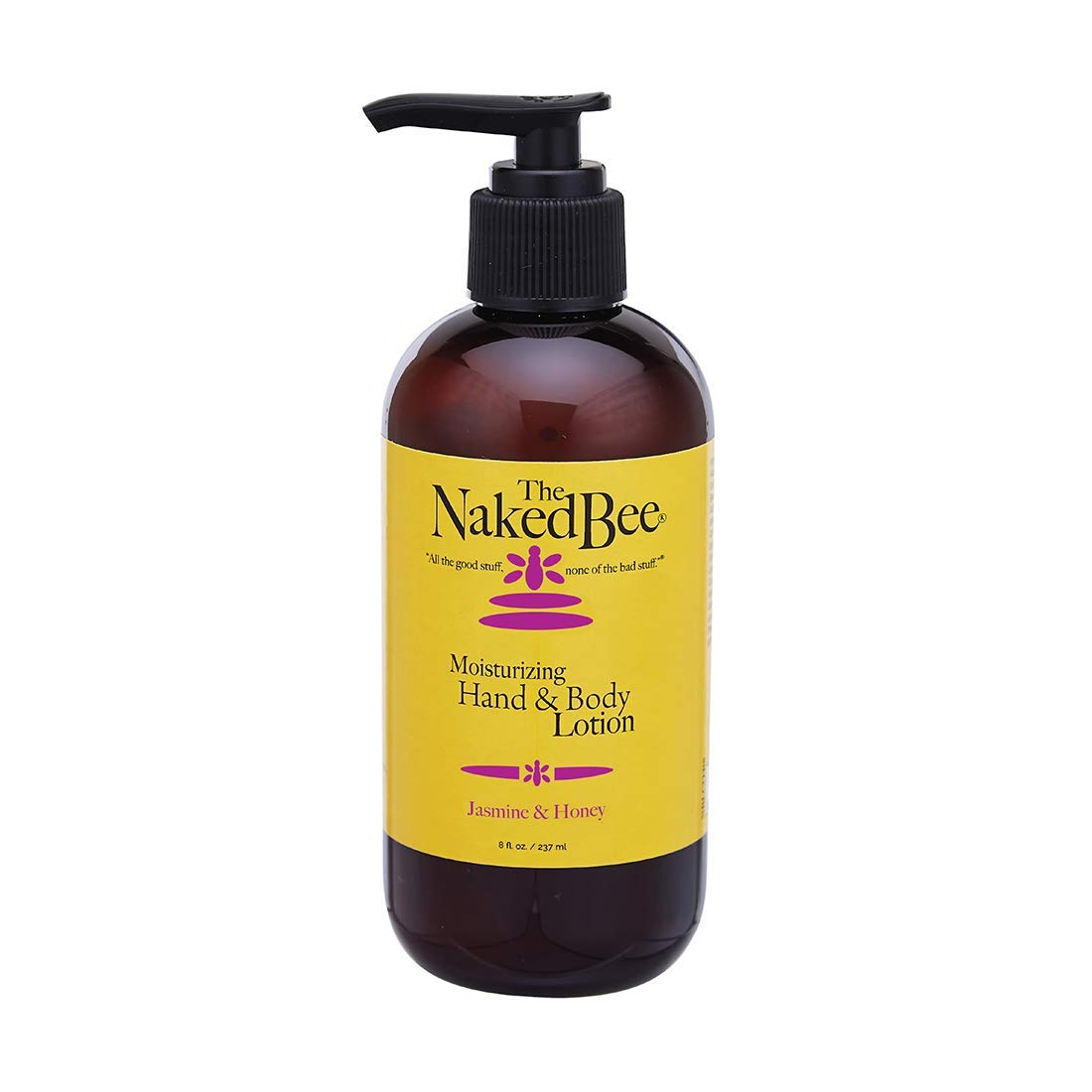 The Naked Bee Nourishing Body Lotion 8 oz front view with Jasmine & Honey scent