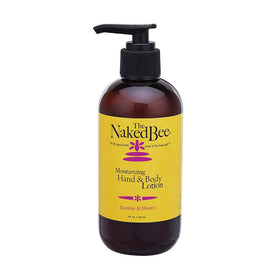 The Naked Bee Nourishing Body Lotion 8 oz front view with Jasmine & Honey scent