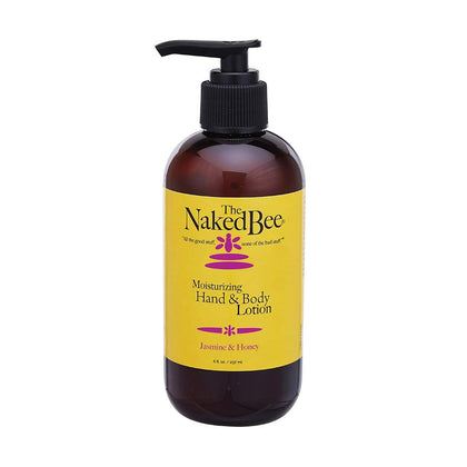 The Naked Bee Nourishing Body Lotion 8 oz front view with Jasmine & Honey scent
