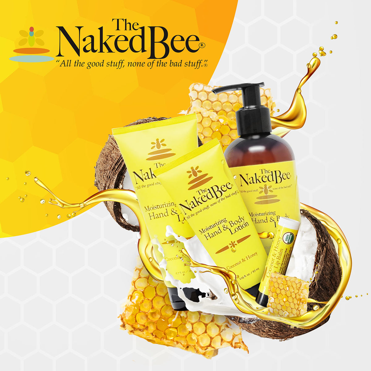 The Naked Bee Vitamin C Sunscreen bottle side view