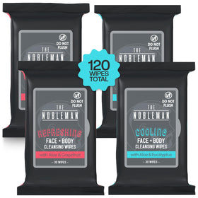 The Nobleman Cooling Cleansing Wipes Aloe & Eucalyptus pack