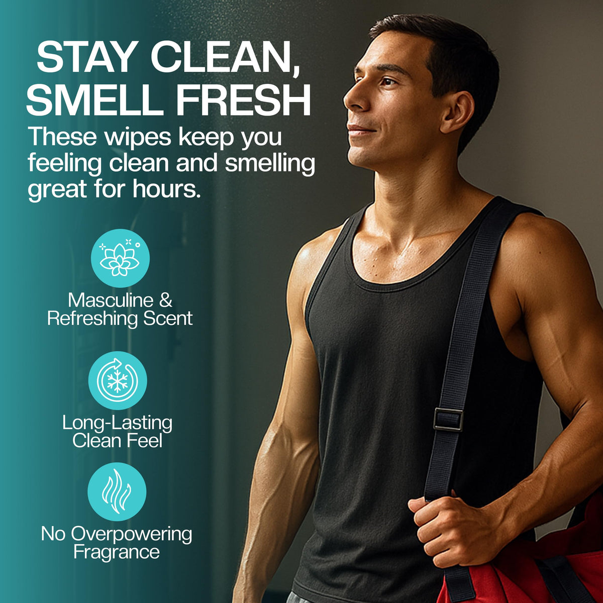The Nobleman Cooling Cleansing Wipes on a travel kit
