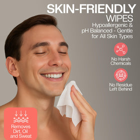 The Nobleman Refreshing Cleansing Wipes close-up of texture