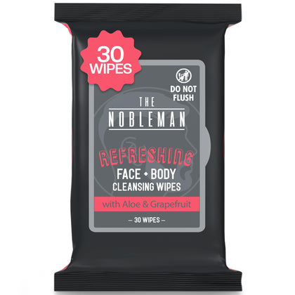 The Nobleman Refreshing Cleansing Wipes packaging front view