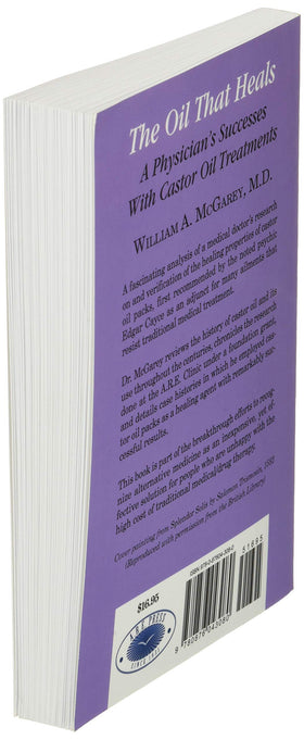 The Oil That Heals book back cover with description and details