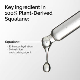 The Ordinary 100% Plant-Derived Squalane bottle with dropper