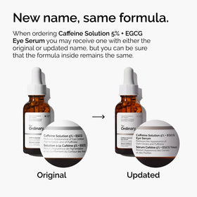 The Ordinary Caffeine Solution 5% + EGCG Eye Serum with a skincare routine