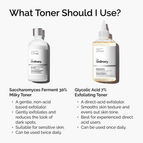 The Ordinary Glycolic Acid 7% Exfoliating Toner in hand