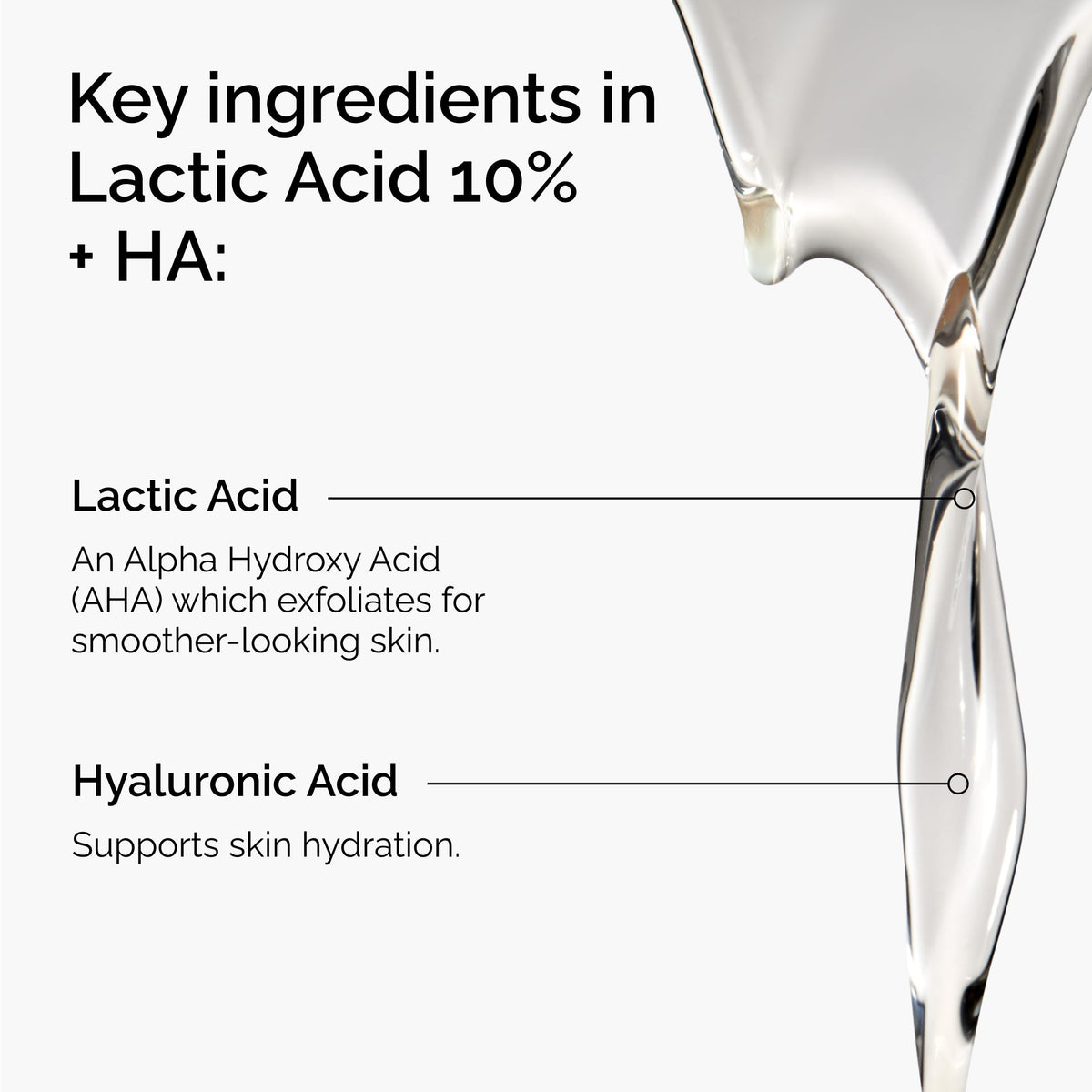 The Ordinary Lactic Acid 10% + Hyaluronic Acid serum packaging