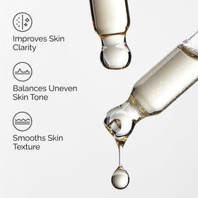 The Ordinary Mandelic Acid 10% serum application on skin