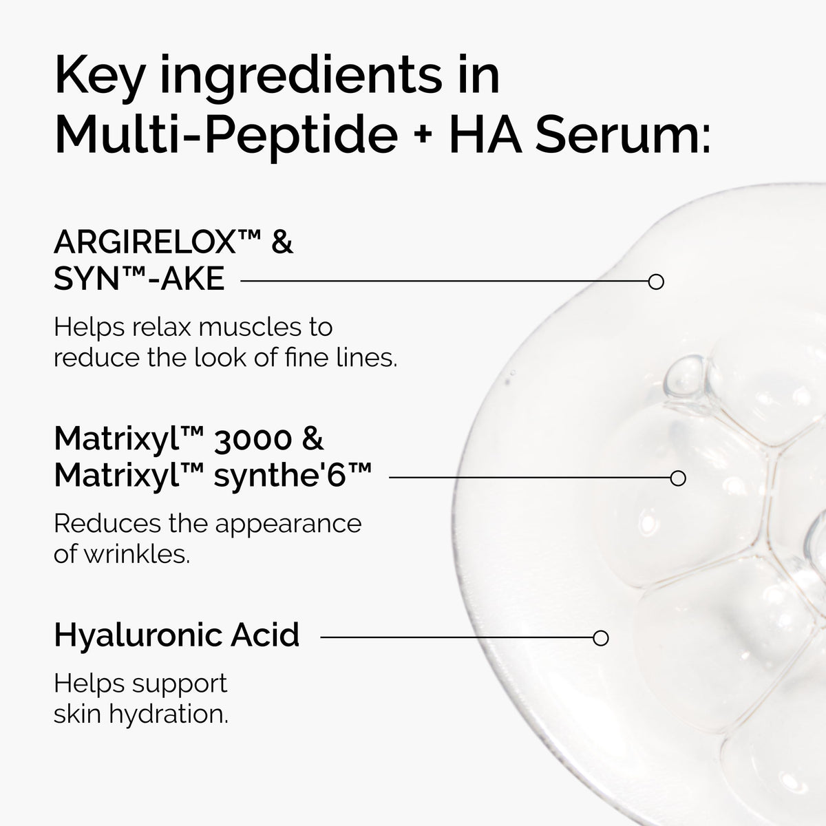 The Ordinary Multi-Peptide + Hyaluronic Acid Serum bottle with label