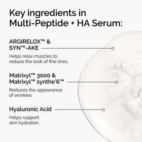The Ordinary Multi-Peptide + Hyaluronic Acid Serum bottle with label