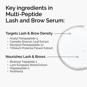The Ordinary Multi-Peptide Lash and Brow Serum side view showing applicator