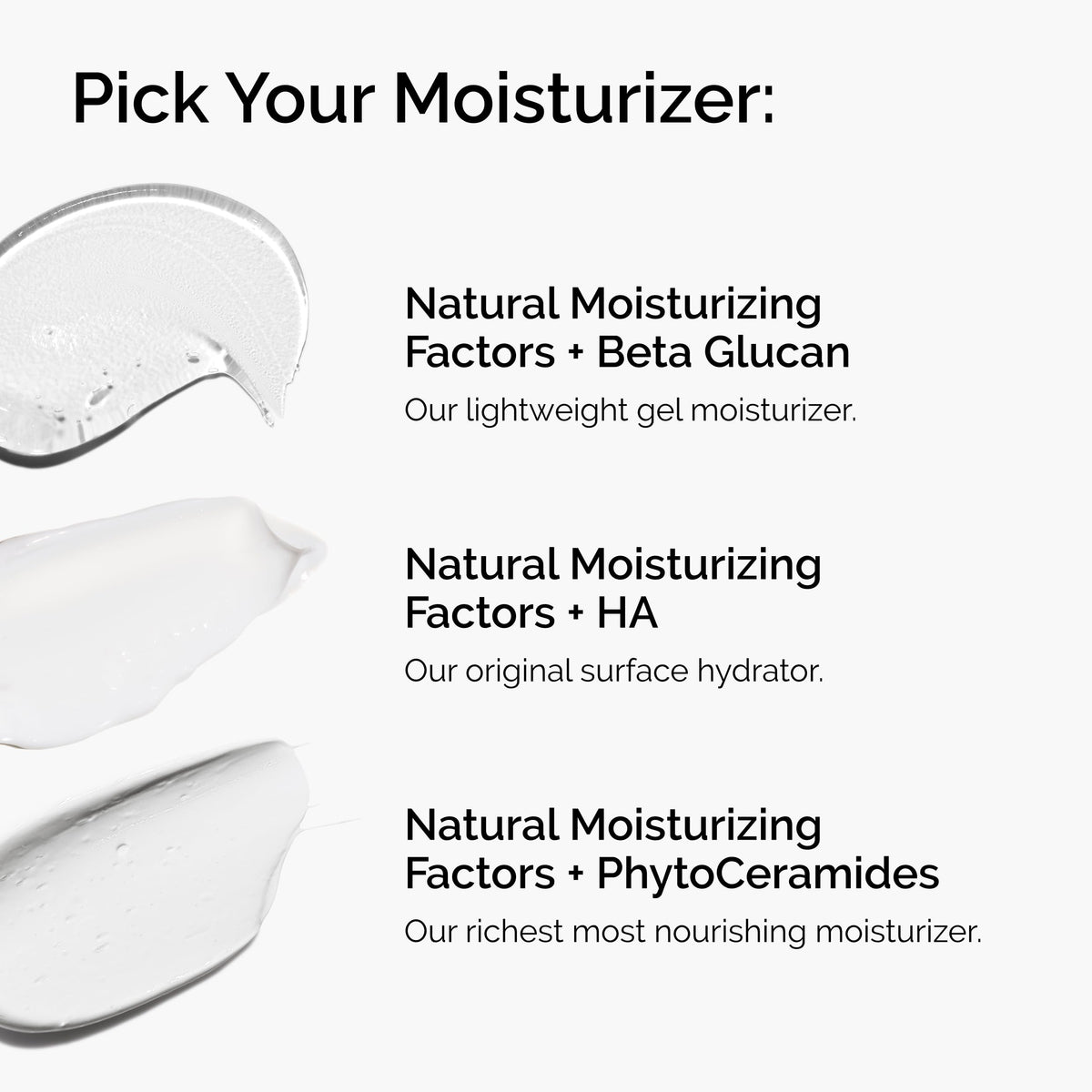 The Ordinary Natural Moisturizing Factors + Beta Glucan gel moisturiser with ingredients list
