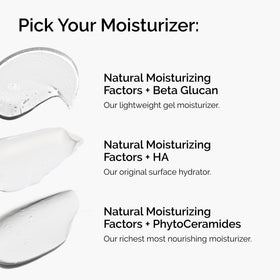 The Ordinary Natural Moisturizing Factors + Beta Glucan gel moisturiser with ingredients list