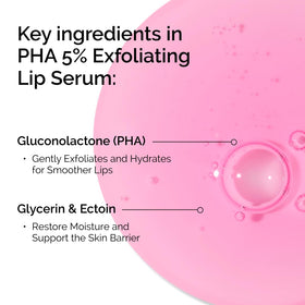 The Ordinary PHA 5% Exfoliating Lip Serum ingredients list
