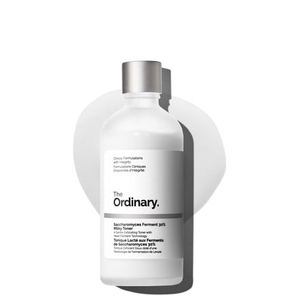 The Ordinary Saccharomyces Ferment 30% Milky Toner front view with packaging