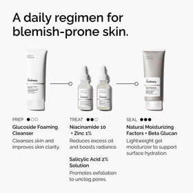 The Ordinary Salicylic Acid 2% Solution lifestyle scene on bathroom shelf