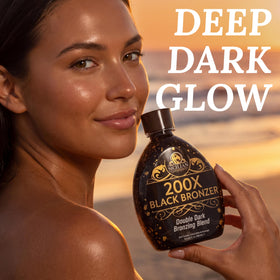 The Sicilian 200X Black Bronzer Tanning Lotion lifestyle use outdoors