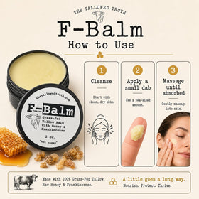 The Tallowed Truth Original Tallow Balm 2 oz back view