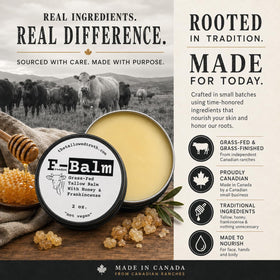 The Tallowed Truth Original Tallow Balm 2 oz side view