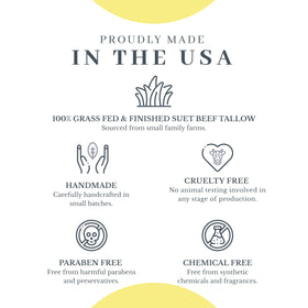 The VanMan Company Tallow and Honey Balm ingredients overview