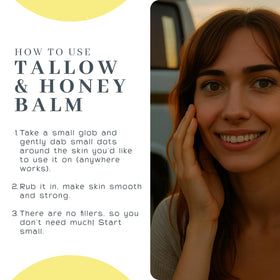 The VanMan Company Tallow and Honey Balm texture close-up