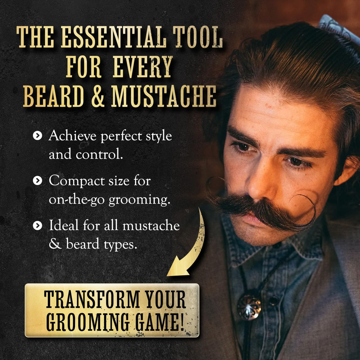 THE VINTAGE GROOMING CO. Mustache Wax in a stylish setting