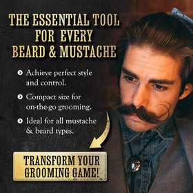 THE VINTAGE GROOMING CO. Mustache Wax in a stylish setting