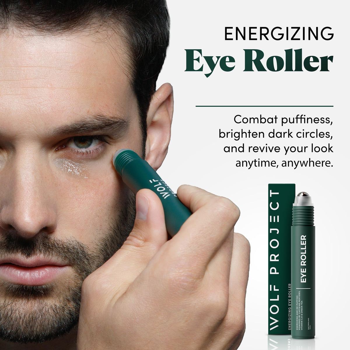 The Wolf Project Under Eye Roller metal rollerball close-up