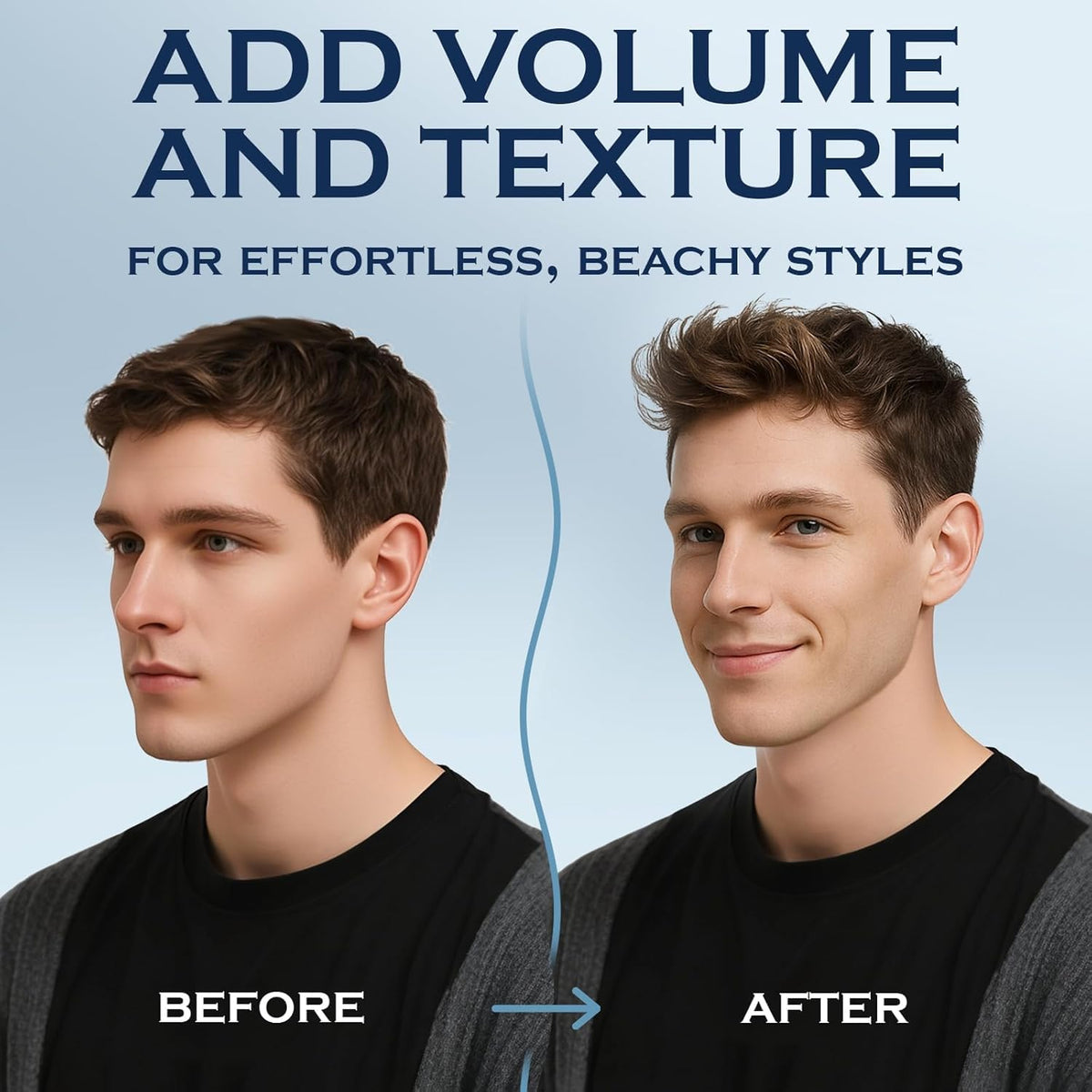 THEMANCODE Sea Salt Spray for Men with beach background