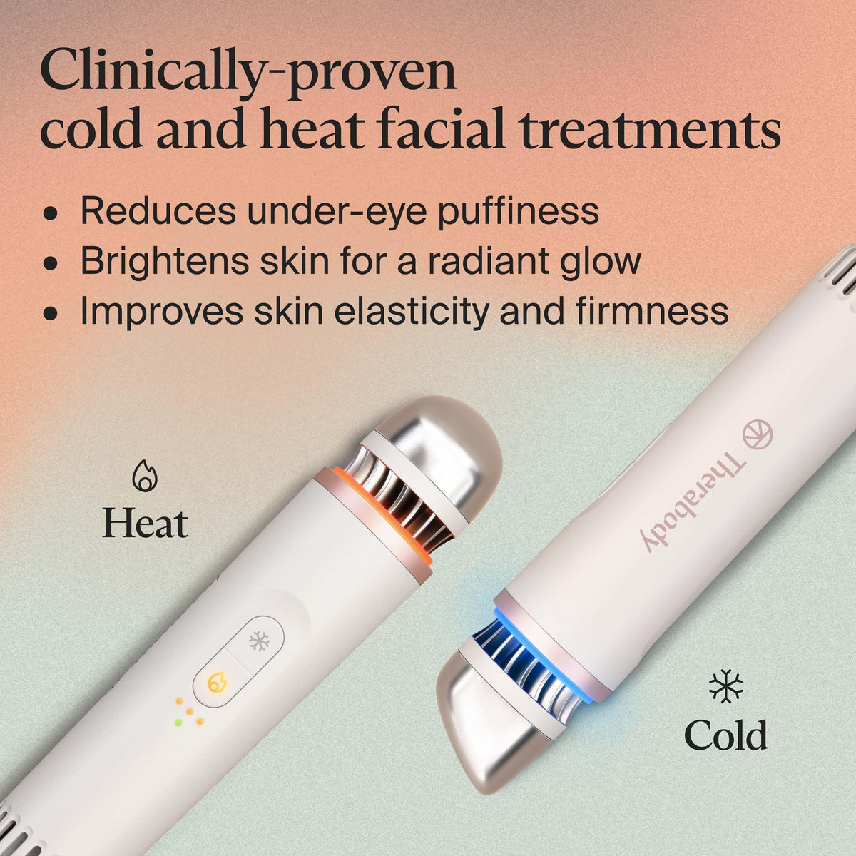 TheraFace Depuffing Wand with applicator tip close-up
