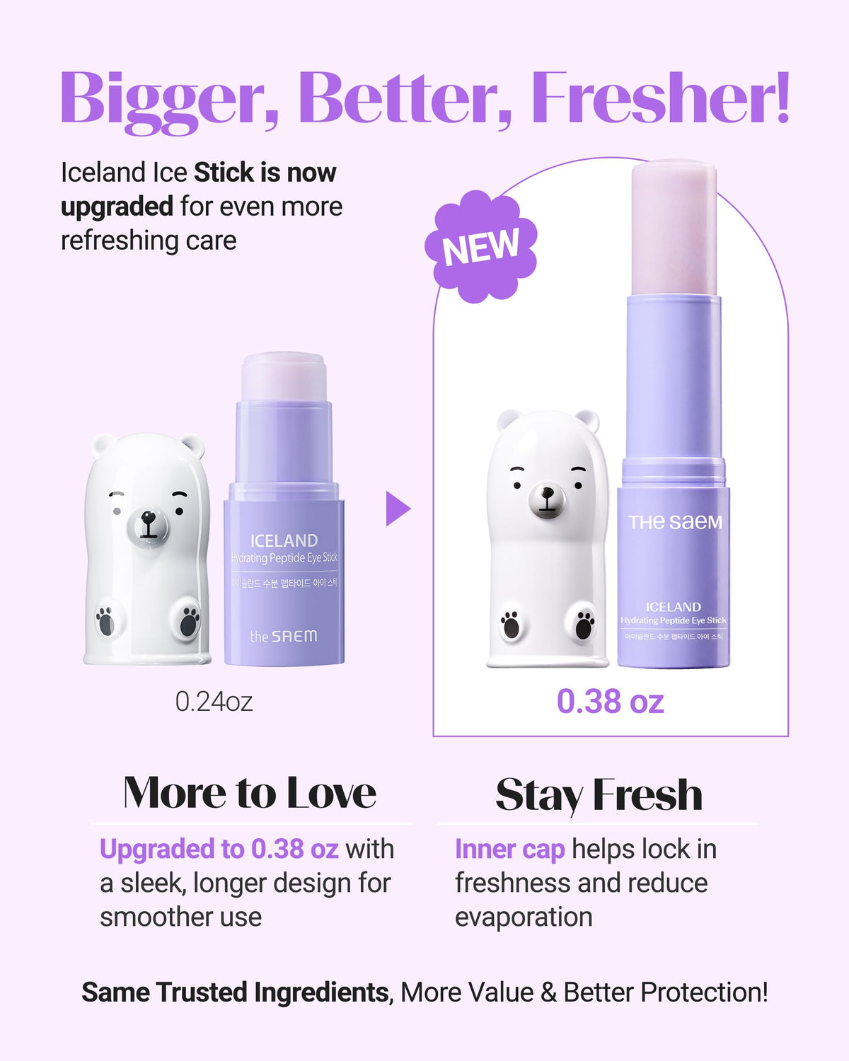 THESAEM eye stick packaging with daisy flower design