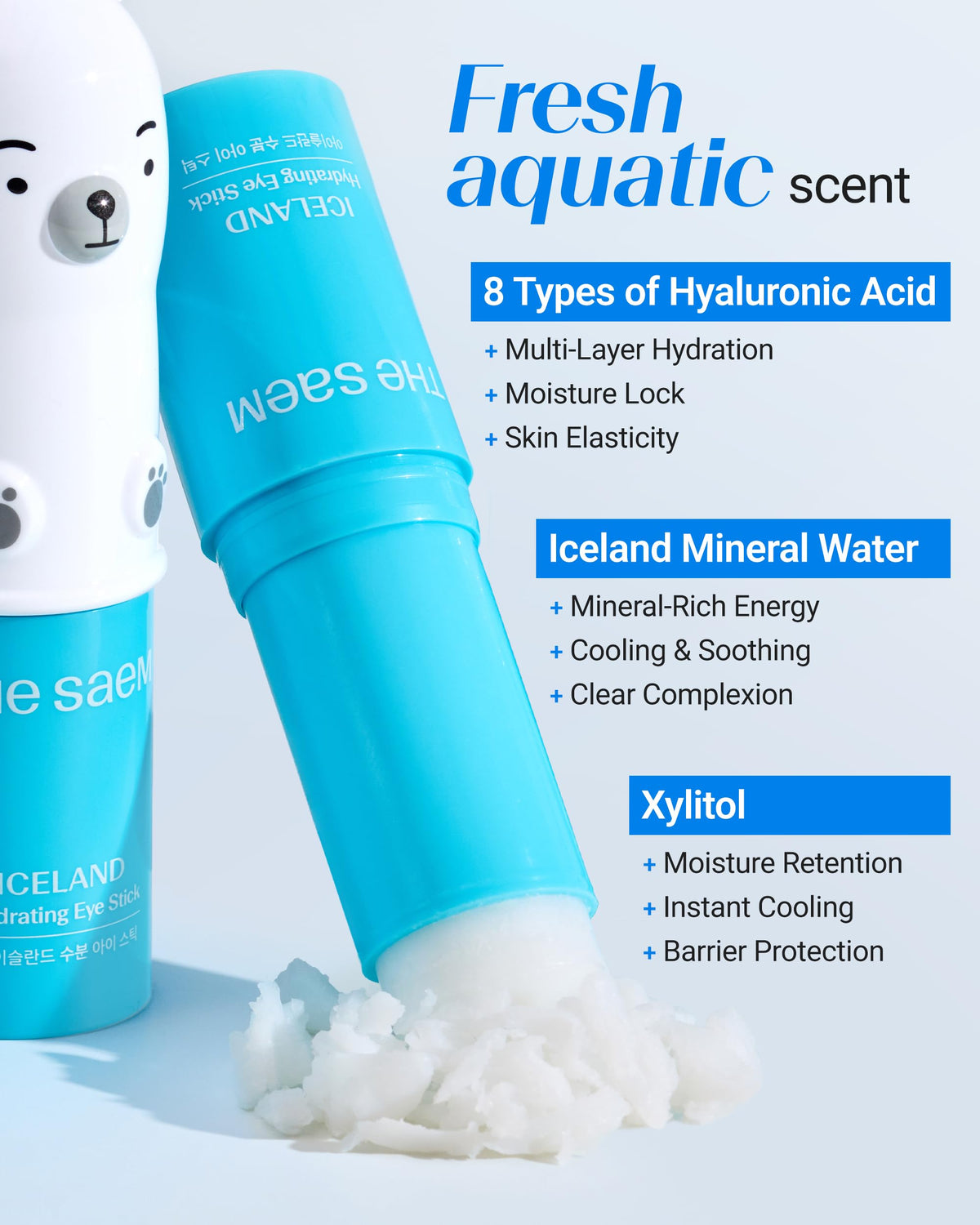 THESAEM Hydrating Eye Stick with ingredients listed