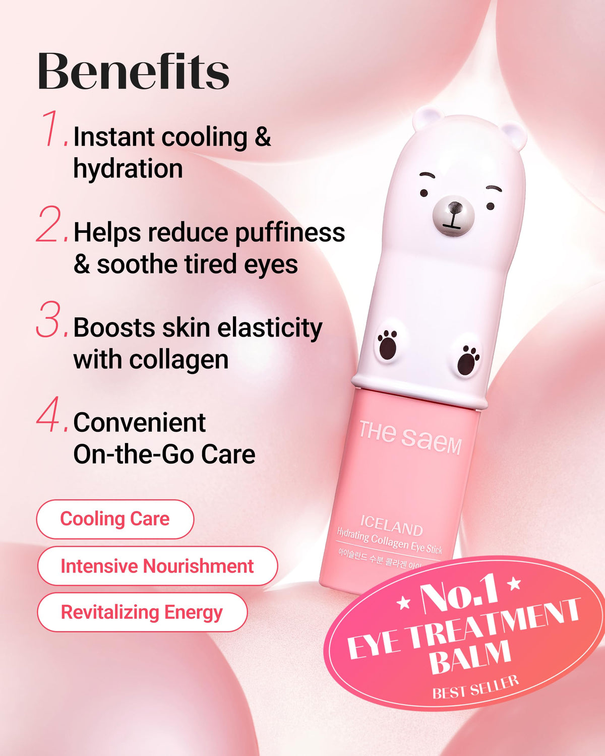THESAEM Iceland Hydrating Collagen Eye Stick side view