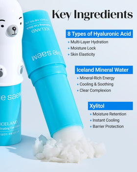 THESAEM Iceland Hydrating Eye Stick application close-up