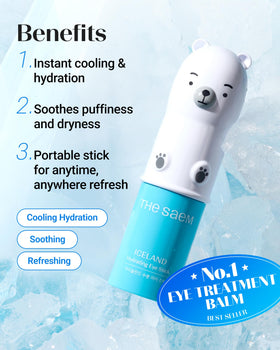 THESAEM Iceland Hydrating Eye Stick with cap removed
