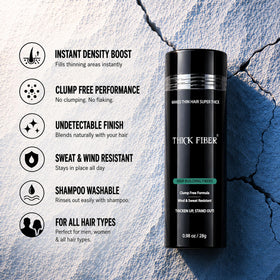 Thick Fiber Hair Fibers Light Brown application process