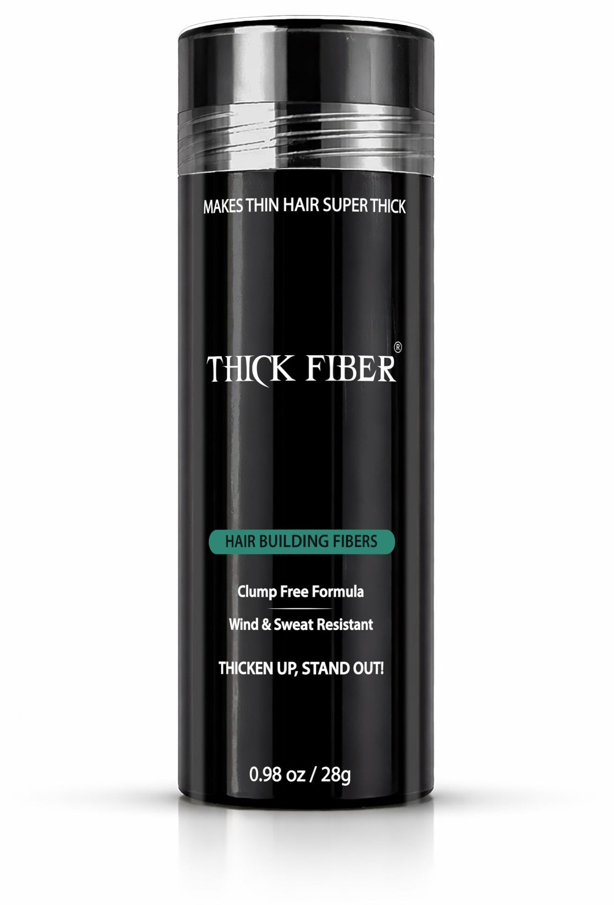 Thick Fiber Hair Fibers Medium Brown 28g front view