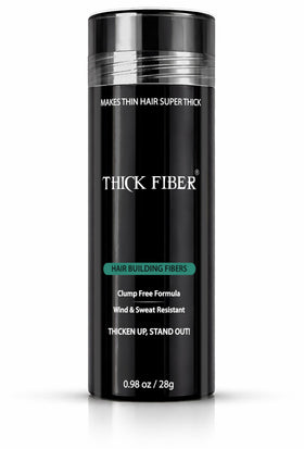 Thick Fiber Hair Fibers Medium Brown 28g front view