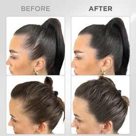 Thick Fiber Root Touch Up Powder application demonstration