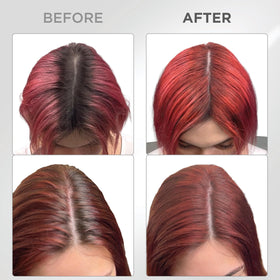 Thick Fiber Root Touch Up Powder being applied on hair