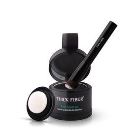 Thick Fiber Root Touch Up Powder black model front view
