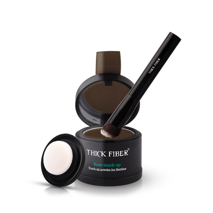 Thick Fiber Root Touch Up Powder Dark Brown front view