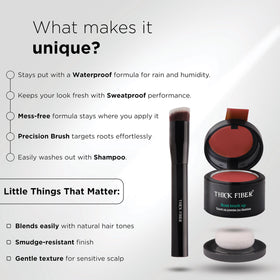 Thick Fiber Root Touch Up Powder in action outdoors