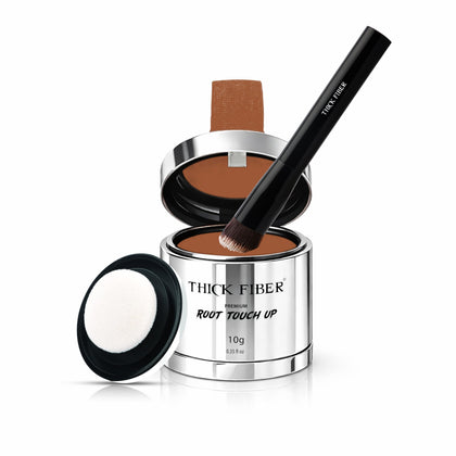 Thick Fiber Root Touch Up Powder Medium Golden Brown front view