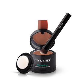 Thick Fiber Root Touch Up Set in Auburn colour with brush and mirror